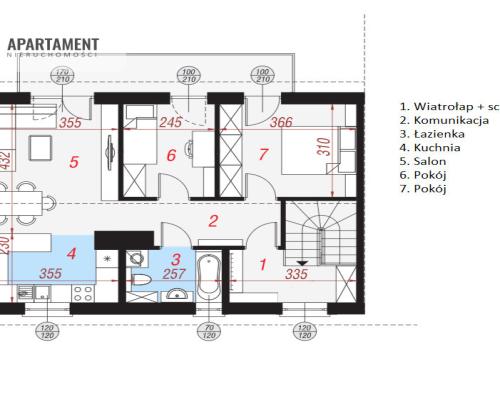 4 pokoje/92 m²/bez pcc/I piętro