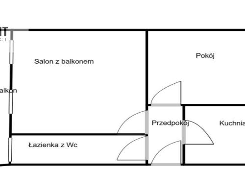 Mieszkanie w Nakle na Łokietka, 2 pokoje, 51mkw