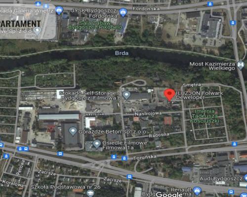 60 m2/dwa balkony/widok na Brdę