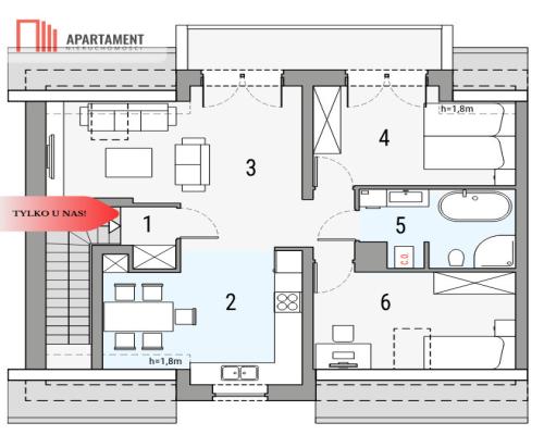 3 pokojowe z ogrodem i tarasem