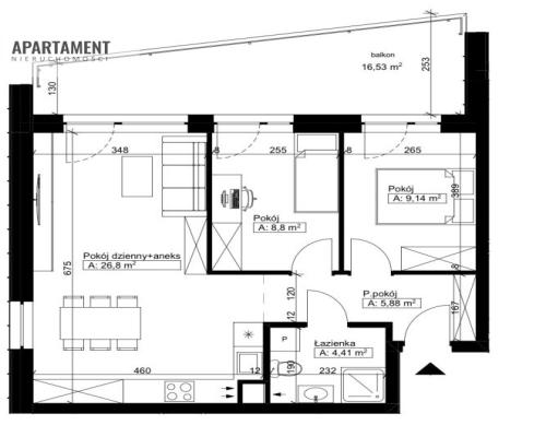 Ekskluzywne mieszkanie w Niemczu z dużym balkonem