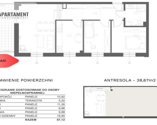 Prestiżowe trzypokojowe z antresolą