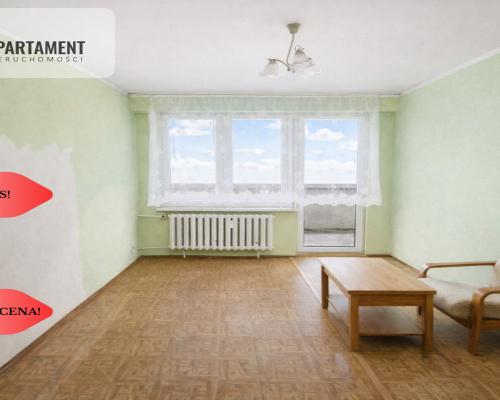 Jasne 2 pokoje z balkonem – Świecie. Do remontu.