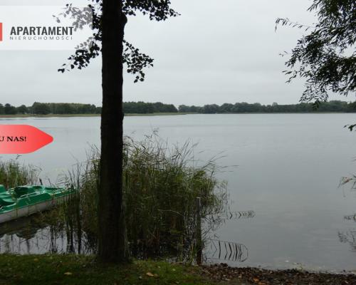 Działka z linią brzegową nad jeziorem Ostrowickim
