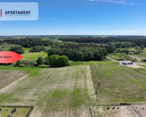 Ostatnia działka przy lesie Zblewo woda w drodze