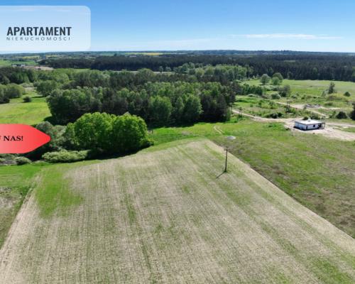 Ostatnia działka przy lesie Zblewo woda w drodze