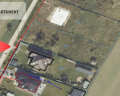 Działka budowlana z projektem Kotla