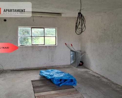 Działka z budynkiem gospodarczym/mieszkalnym