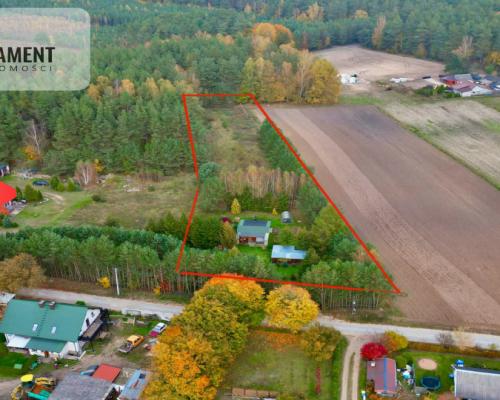 Urokliwa Działka 3500 m² przy Lesie, ogrodzona