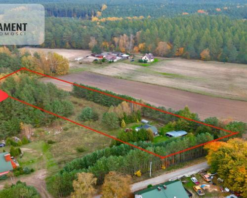 Urokliwa Działka 3500 m² przy Lesie, ogrodzona
