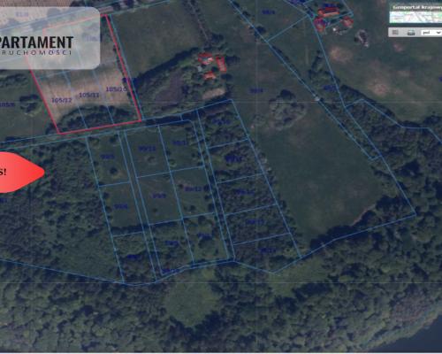 Obniżka ceny! Działki blisko jeziora Komorze