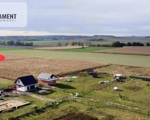 Działka z murowanym Domkiem 30m2. Blisko Wrocławia