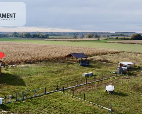 Działka z murowanym Domkiem 30m2. Blisko Wrocławia