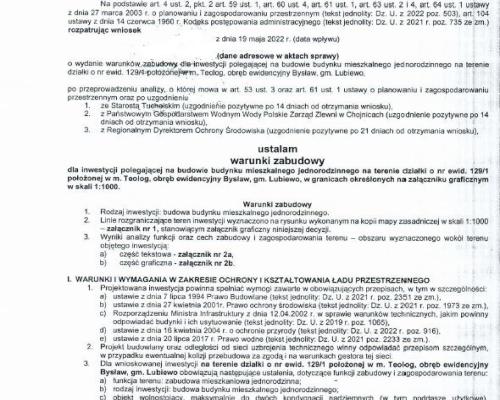 Działka azyl w naturze! wydane WZ