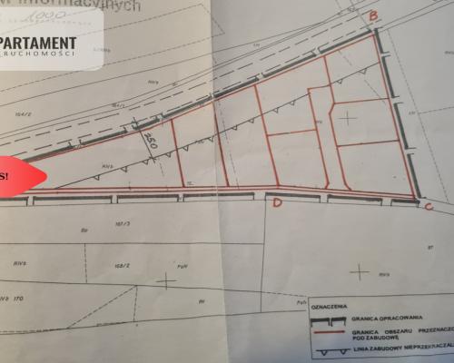 Działka budowlana przy drodze krajowej nr 20!!