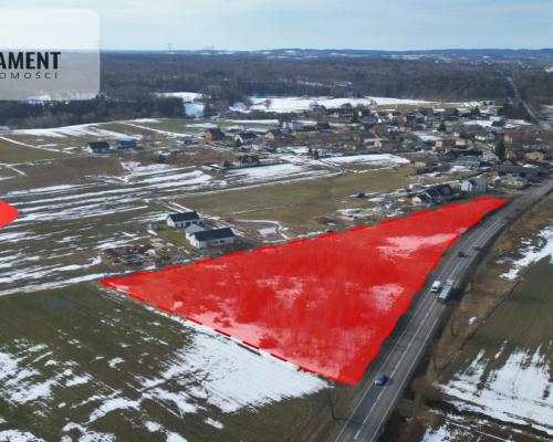 Działka budowlana przy drodze krajowej nr 20!!