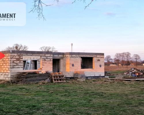 * 2 działki  rozpoczęta budowa domu Małe Rudy