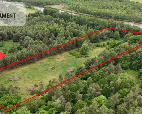 Działka z linią brzegową – Mazury, media, WZ!