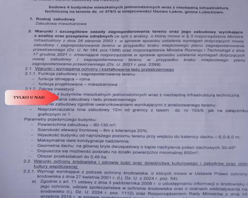 Działki w Osowie Leśnym