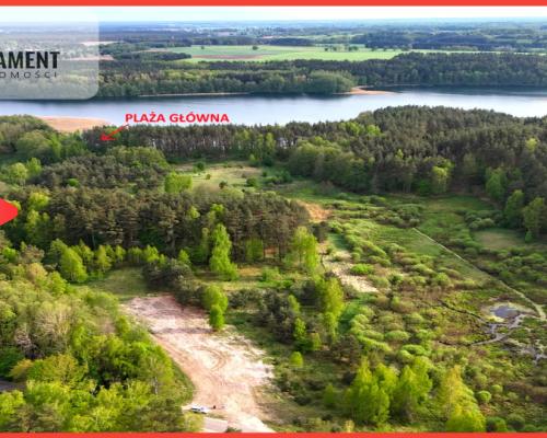 Działka ponad 8ha tuż przy jeziorze!