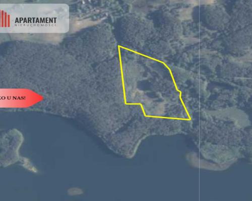 Działka ponad 8ha tuż przy jeziorze!