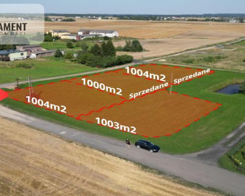 Tylko u nas! cztery działki, spokojna okolica