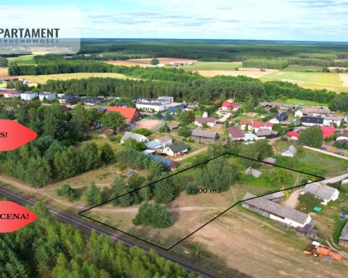 Działka budowlana z drewnianym domkiem.Tylko u nas