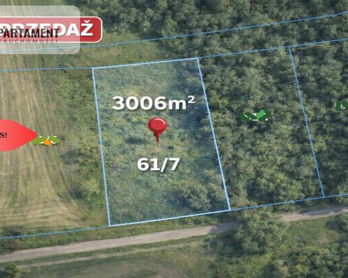 TYLKO U NAS! Duża działka, blisko lasu!