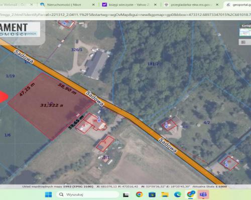 RYWAŁD- działka budowlana  3119m2