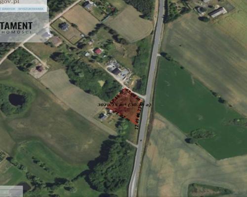 Działka 3039 m² w Siwiałce –las, jezioro w okolicy