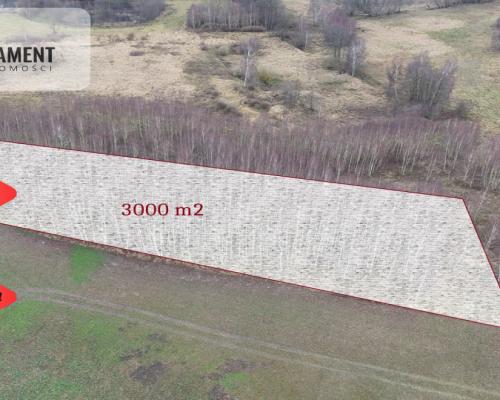 * Działka 3000m2 z WZ Łąsko Małe KORONOWO