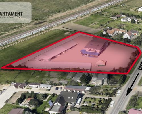 Działka inwestycyjna/ budynek 600 mkw./hala 1000
