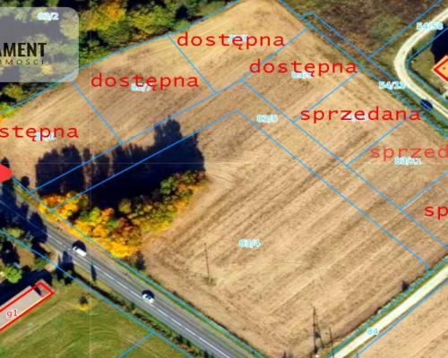 Działki z projektem WZ