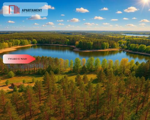 Działki z linią brzegową jeziora pod Toruniem