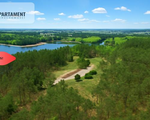 Działki z linią brzegową jeziora pod Toruniem