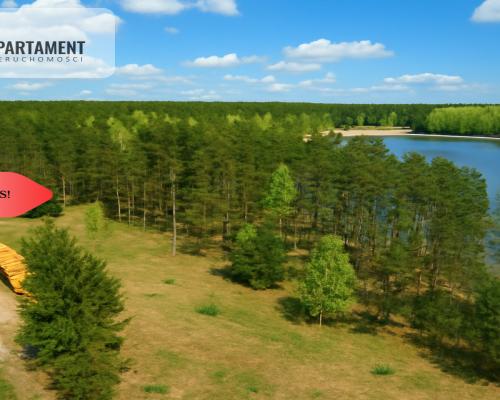 Działki z linią brzegową jeziora pod Toruniem