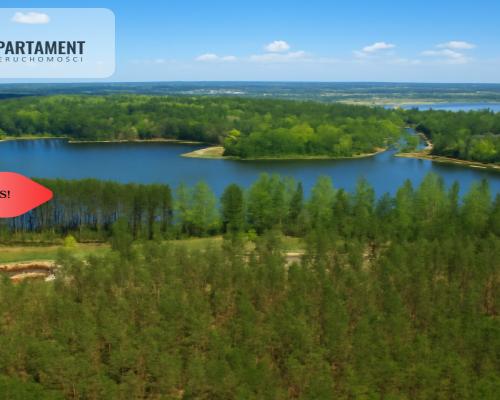 Działki z linią brzegową jeziora pod Toruniem