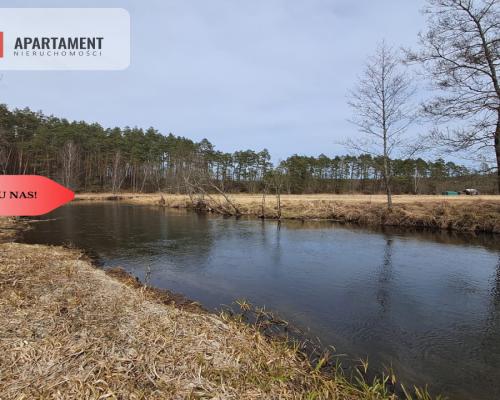 Działka  1,140 ha w lesie, przy rzece Wda-Smolniki