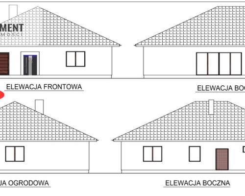 *Działka  z projektem domu ok. Szubina