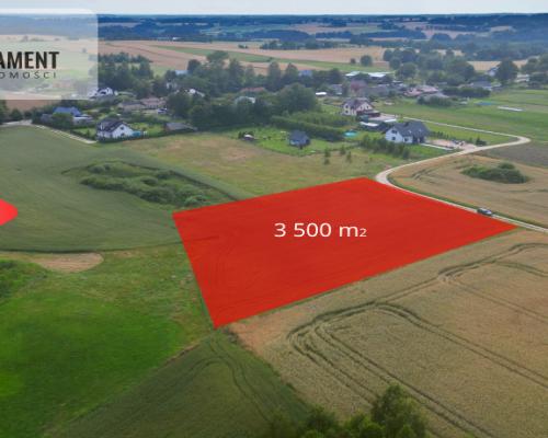 Działka 3500 m² w Skrzydłowie, z warunkami zabudow