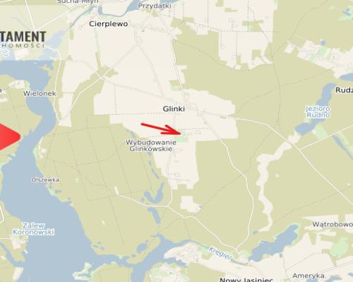 Zadrzewiona działka blisko Zalewu Koronowskiego