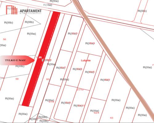 Działka 40 arów Lutynia
