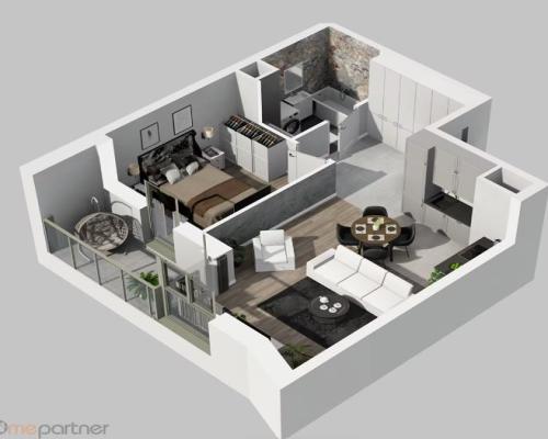 Mieszkanie 2-pokojowe nad rzeką!