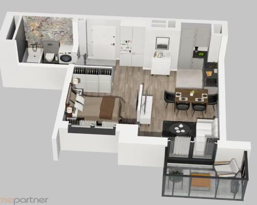 Kawalerka z sypialnią i WIDOKIEM NA RZEKĘ!