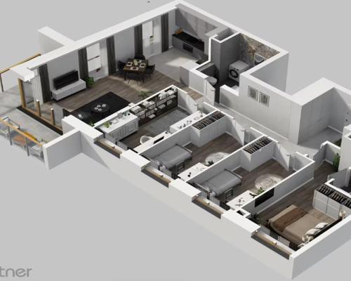 Mieszkanie z widokiem na rzekę i z dużym balkonem!