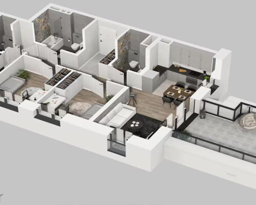 Mieszkanie z tarasu na dachu, przy rzece!