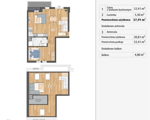 Gotowe do odbioru•PKP 300 m•Balkon•DWUPOZIOMOWE