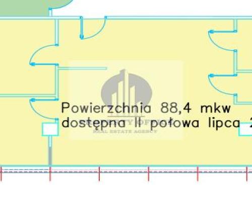 Wola: lokal biurowy 95,47 m2 na wynajem