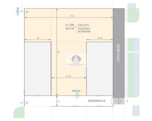 Bielany: magazyn 4941 m2 na wynajem