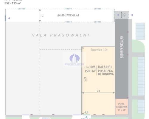 Bielany: magazyn 1500 m2 na wynajem